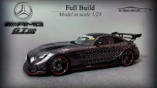 Mercedes AMG GT Black Series [Full build] - Scale model 1/24 (Alpha Model) [ASMR]