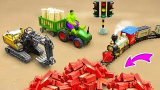 Top diy tractor making mini rescue Train transporting | diy bulldozer repair railway track | HP Mini