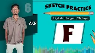 Stylish English Alphabets l sketch practice l A-Z l day 162 challenge of 365 days &lrm;#Sketch