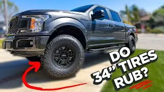 Do 34 Inch Tires Fit Without Trimming? 2019 F-150