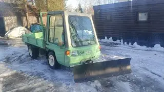 Yanmar C12 VS Yanmar HFG187RPC UTV Deep Snow Dump.Установил отвал и лебедку.The beast is in action