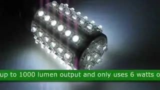47856 8 1/2 Watt 54 Super Flux (3 Chip) L.E.D. Light Bulb