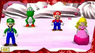 Mario Party for N64 ⁴ᴷ Peach's Birthday Cake (Luigi gameplay)