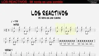LOS REACTIVOS - Mi novia es una zombie [DRUM SCORE]