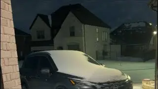 Dallas snow is live!
