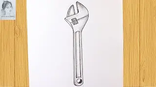 How to draw a Wrench step by step | Easy drawing Wrench step by step for beginners | Art Video