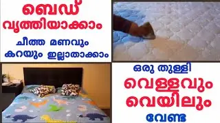 How to clean Mattress at home in Malayalam | ബെഡ് ക്ലീനിങ് വളരെ എളുപ്പത്തിൽ