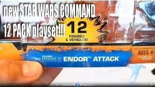 UNBOXING of 12 pack of STAR WARS COMMAND figure playsets NEW & now at Target stores!!!