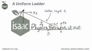 A Uniform Ladder - Part A - Statics Level 4