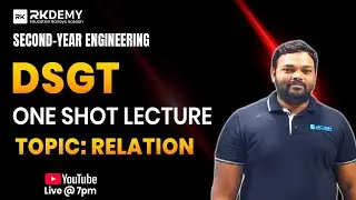 RELATION in DSGT Explained | Most Scoring Topic for 2nd Year Students | Complete Lecture