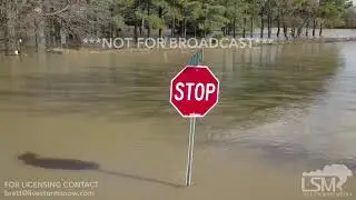 03-01-2018 Lonoke County, Arkansas - Flooding and Burned Down Home Drone