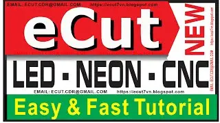 ECUT PLUGIN FOR CORELDRAW 2025 🌍 | SUPPORTS 15+ LANGUAGES | AUTO LED &ndash; CNC &ndash; VECTOR TOOLS