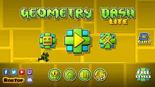 Playing Geometry Dash Lite!