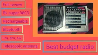 Rk super 9803 BT Radio full review in Bangla