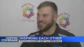 Inspiring each other: Travis Mills & Elizabeth Smart talk perseverance.
