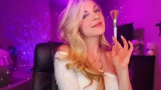 ASMR friend does your makeup for a party 👄💅🍸
