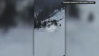 Group of skiers escape from avalanche in Colorado's Rocky Mountain National Park