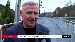 VSETÍN: Vsetín otevřel další úsek cyklostezky Rokytenka