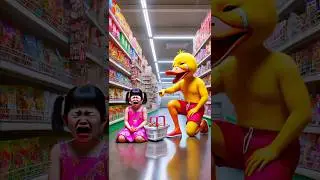 ❤️ Evolution of Baby: Baby crying in shopping mall with duck 🥰 1 #cat #cute #love #shorts