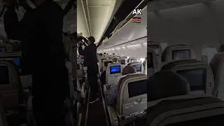 🇰🇪 Kenya Airways Boeing 737 interior. #kenya #travel #africa #boeing #boeing737 #kenyaairways