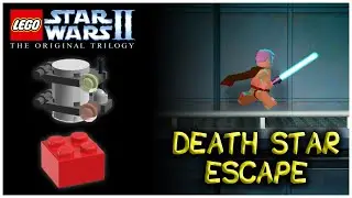 LEGO Star Wars II: The Original Trilogy | DEATH STAR ESCAPE - Minikits & Red Power Brick