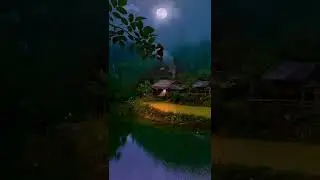 Beautiful Night | Peaceful Home | Village House | Village Life #river #night #forest #peace #nature
