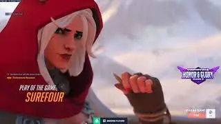 POTG! PERKS! NEW SEASON 15! SUREFOUR ASHE OVERWATCH 2 TOP 500 GAMEPLAY
