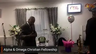 Alpha and Omega church service