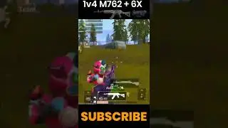 1v4 Clutch M762 with 6X / Battlegrounds mobile india / Loco Live Clip / SansDaddyKins