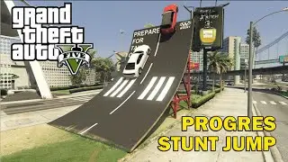 PROGRES 50 STUNT JUMP SUSAH JUGA !!! l Grand Theft Auto V