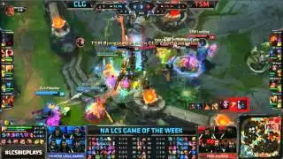 Bjergsen Unofficial LeBlanc Pentakill vs CLG - League of Legends
