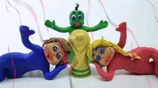 Green Baby - Episode 66 - Making World Cup Trophy - Stop Motion Cartoon For Kids