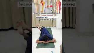 Relief sciatica nerve pain with use these 2 drill. 🌱#yoga #short