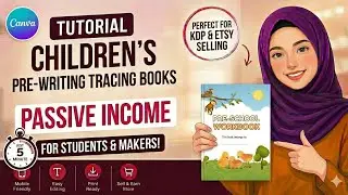 Create Kids Pre-School Activity Book In Canva For Beginners | Perfect For Etsy And Amazon #canva 