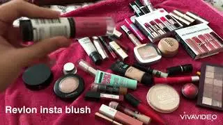 Different blushes swatches master blush,glam of Sweden,wycon