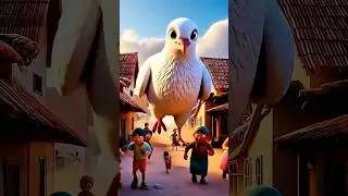 Giant Pigeon & Red Rooster Rescue | Amazing 3D Cartoon Short Story |  #3DCartoon#FamilyFriendly
