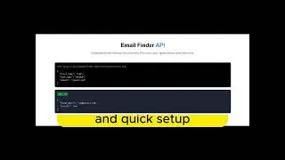 The Most reliable & affordable Email Finder API on the market.