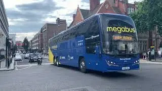 Coaches at London victoria coach station (with ￼commentary)