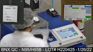 BNX N95 Mask Quality Control Review - Lot / Batch # H220425 , Model H95B  - 01/26/22
