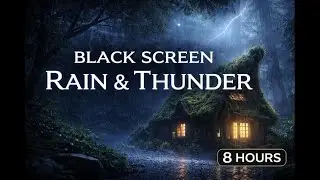 8 Hours Black Screen Sleep Music &ndash; Rain & Thunder Sounds, No Distractions
