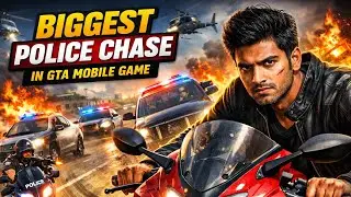 This Police Chase Went Out of Control 😱 | GTA Mobile Game #gtamobile # gta5 #policechase 