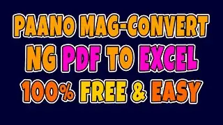 CONVERT PDF TO EXCEL EASILY