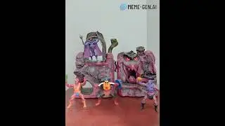 Skeletor AI , Stinkor, Spikor and Clawful AI Masters Of the universe