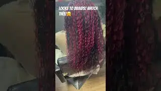 Short Dread to long braids transformation 🔥#Shorts#hairtransformation#braids#protectivestyles#locs