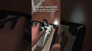 3D printed remote holder #remote #tv #organizer #3dprinting #cool3dprints
