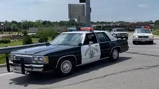 Toledo Police Ford Crown Victoria Leading Vintage Police Car Parade