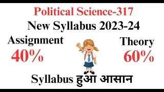 NIOS Political Science class 12 new syllabus | NIOS new syllabus 2024