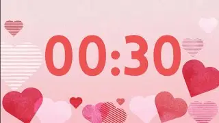 30 Second Valentine&rsquo;s Day Countdown Timer with Romantic Piano Tones 🎵❤️