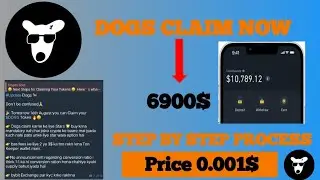 Dogs Airdrop Claim Process😃 | dogs listing | Sell it Now 😱