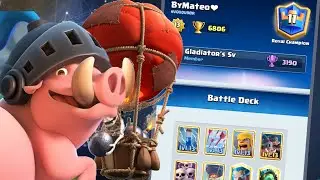 OFFMeta  Balloon Royal Hogs Deck🏆ByMateo❤ 6800 👈Best Deck in Clash Royale
